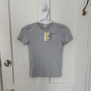 Artzia Wilfred Gray Short Sleeve T-Shirt